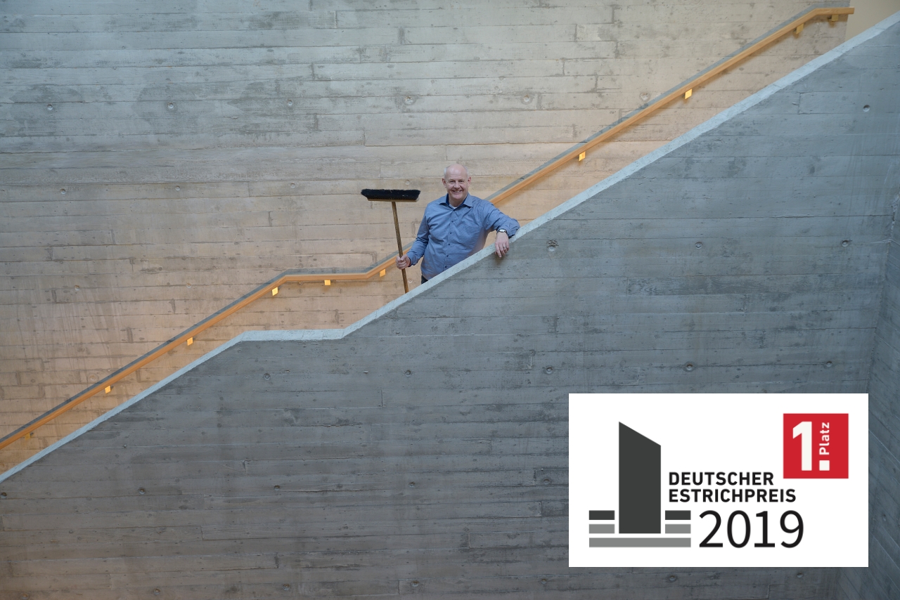 1. Platz Deutscher Estrichpreis 2019 Wiegrink Deutscher Estrichpreis 2019 Wiegrink